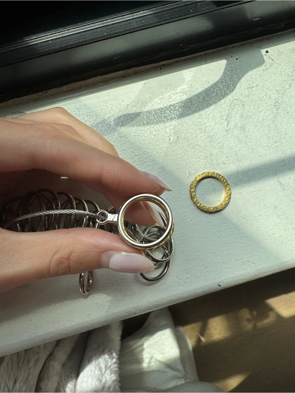 Julie Vos Feather Ring stack